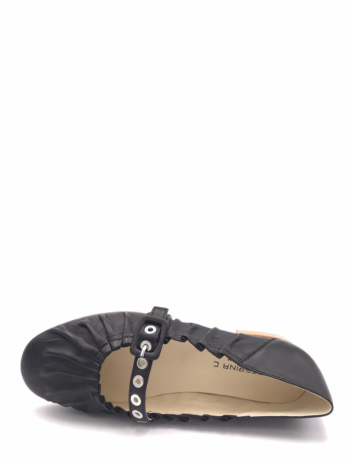 Ballerina in nappa nera 2685 NERO CATERINA C 