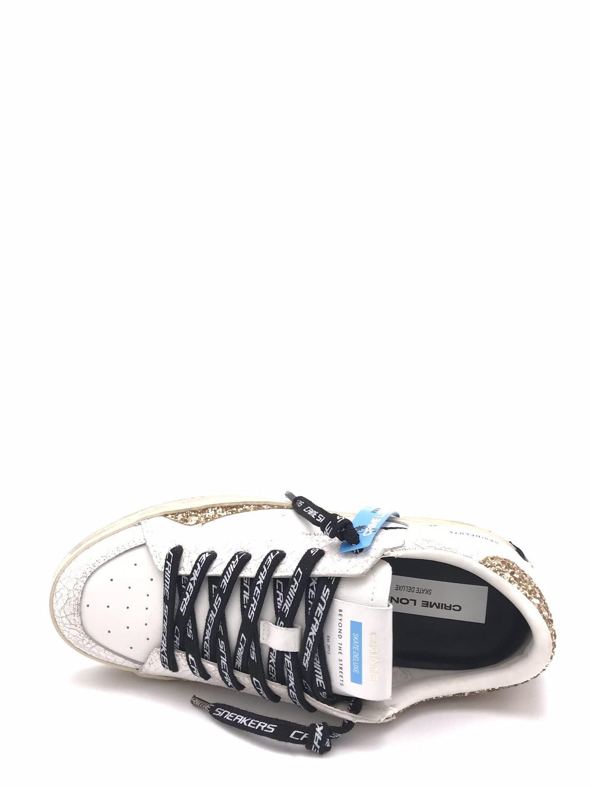 Sneakers SK8 delux bianca 25106 BIANCA CRIME LONDON 