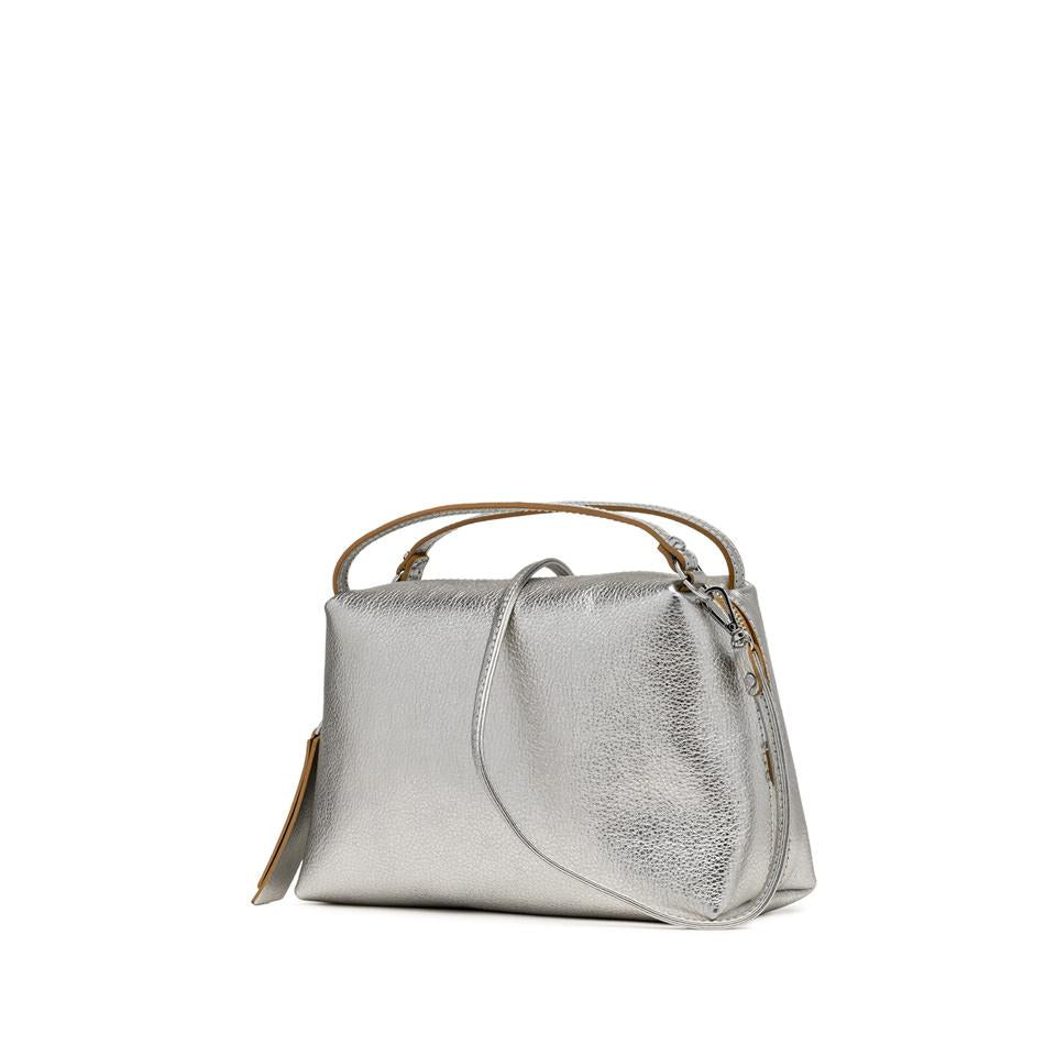 Borsa Alifa pelle laminata silver BS8148 ARGENTO GIANNI CHIARINI 