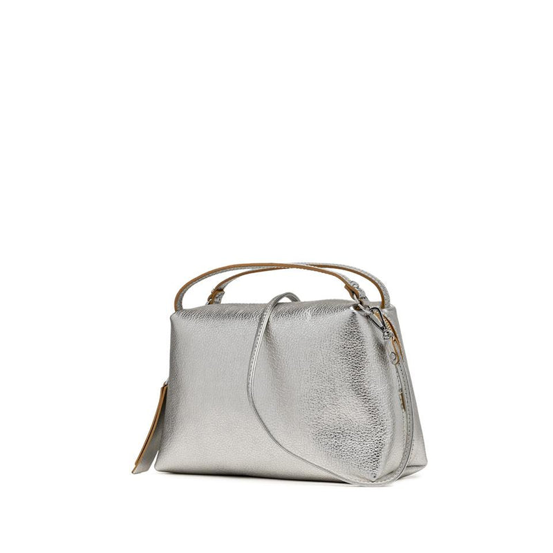 Borsa Alifa pelle laminata silver BS8148 ARGENTO GIANNI CHIARINI 