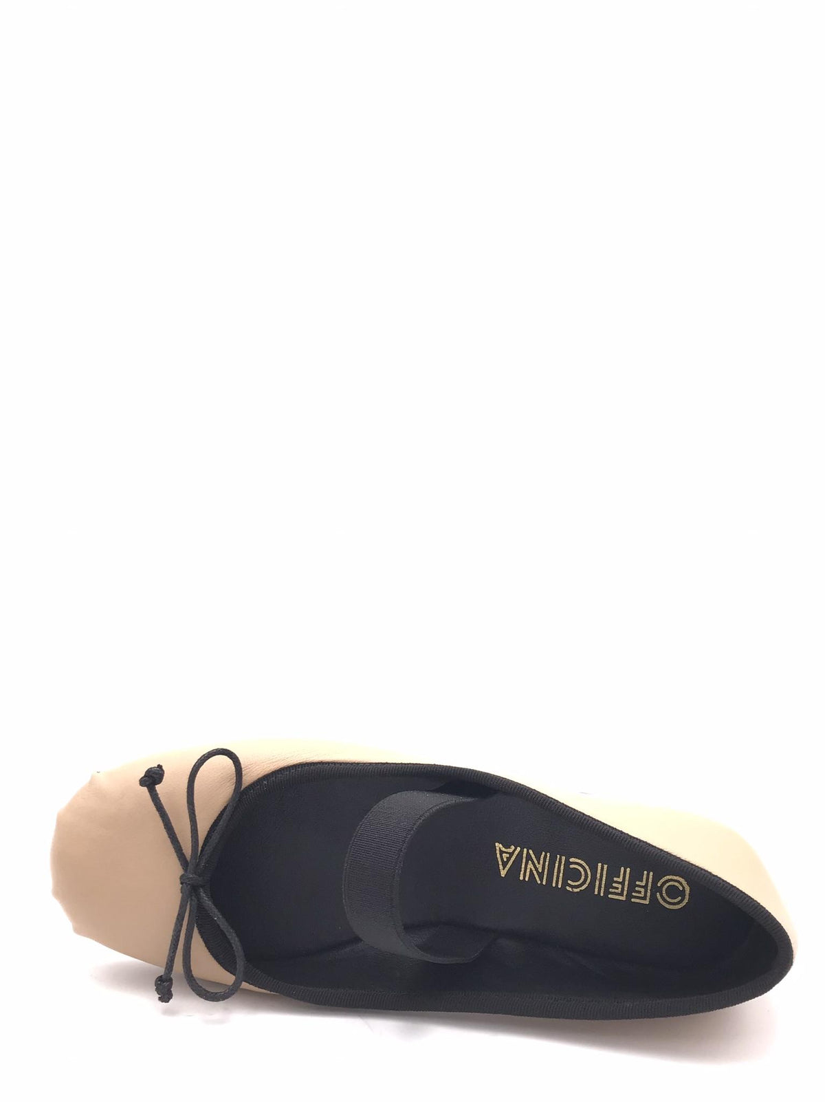 Ballerina in pelle crema 5016 BEIGE OFFICINA 