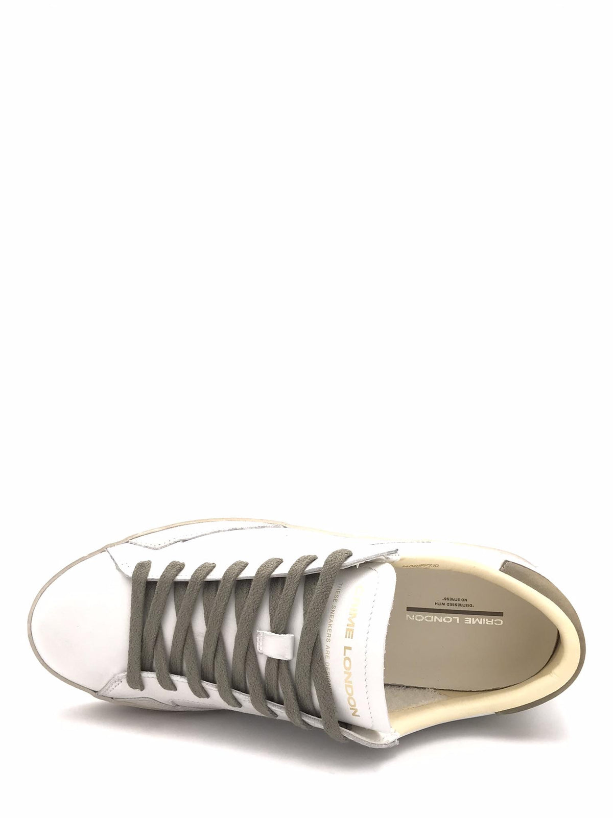 Sneakers uomo Distrassed bianca-verde