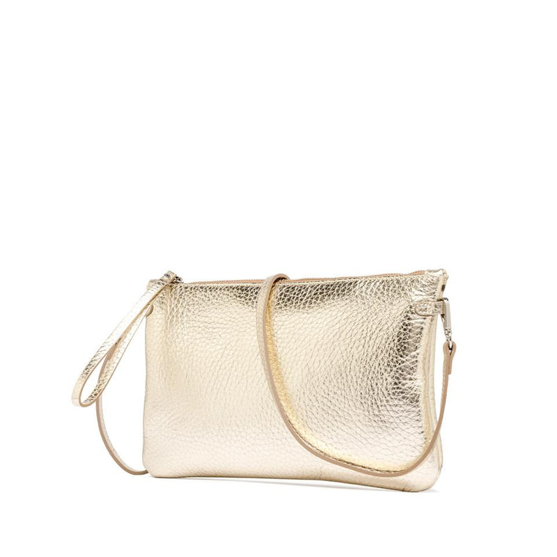 Borsa pochette Hermy light gold BS3975 PLATINO GIANNI CHIARINI 