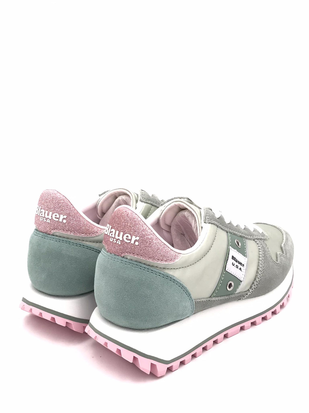 Sneakers running donna Millen verde acqua-rosa MILLEN03 ACQUA/ROSA BLAUER 