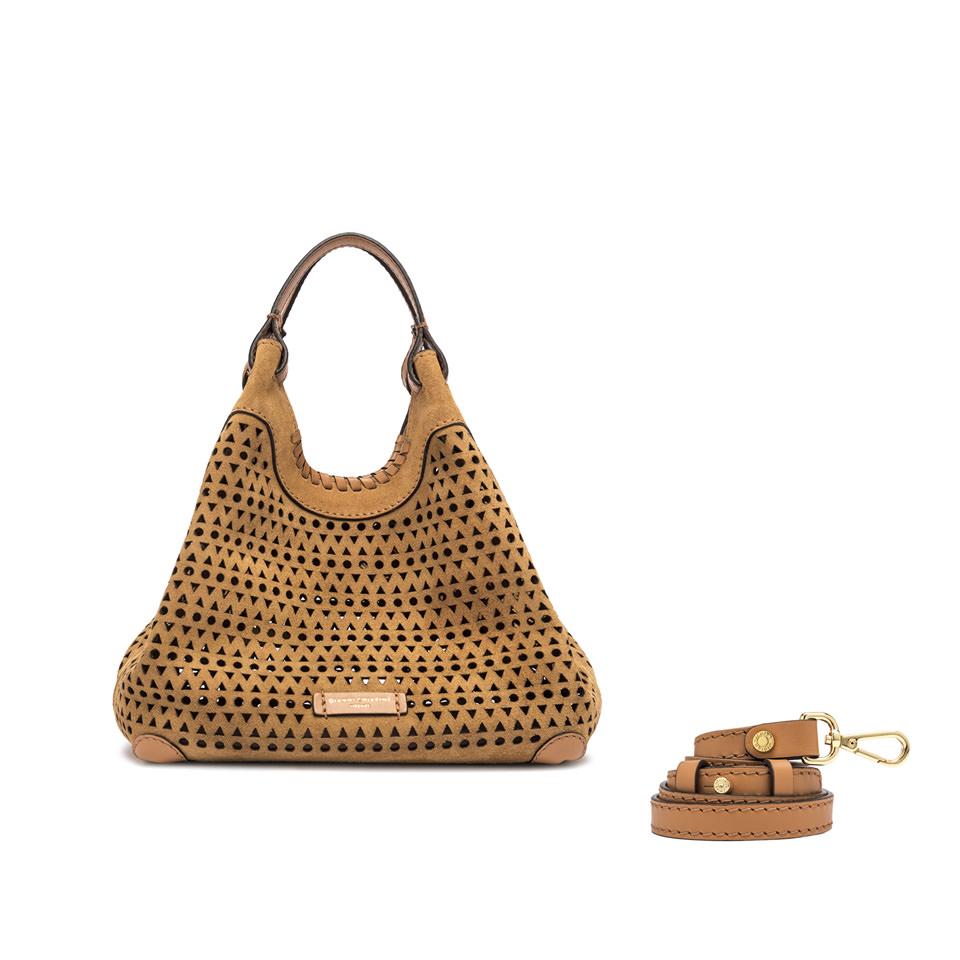 Borsa Dua small laserata peanut butter BS11679 CUOIO GIANNI CHIARINI 