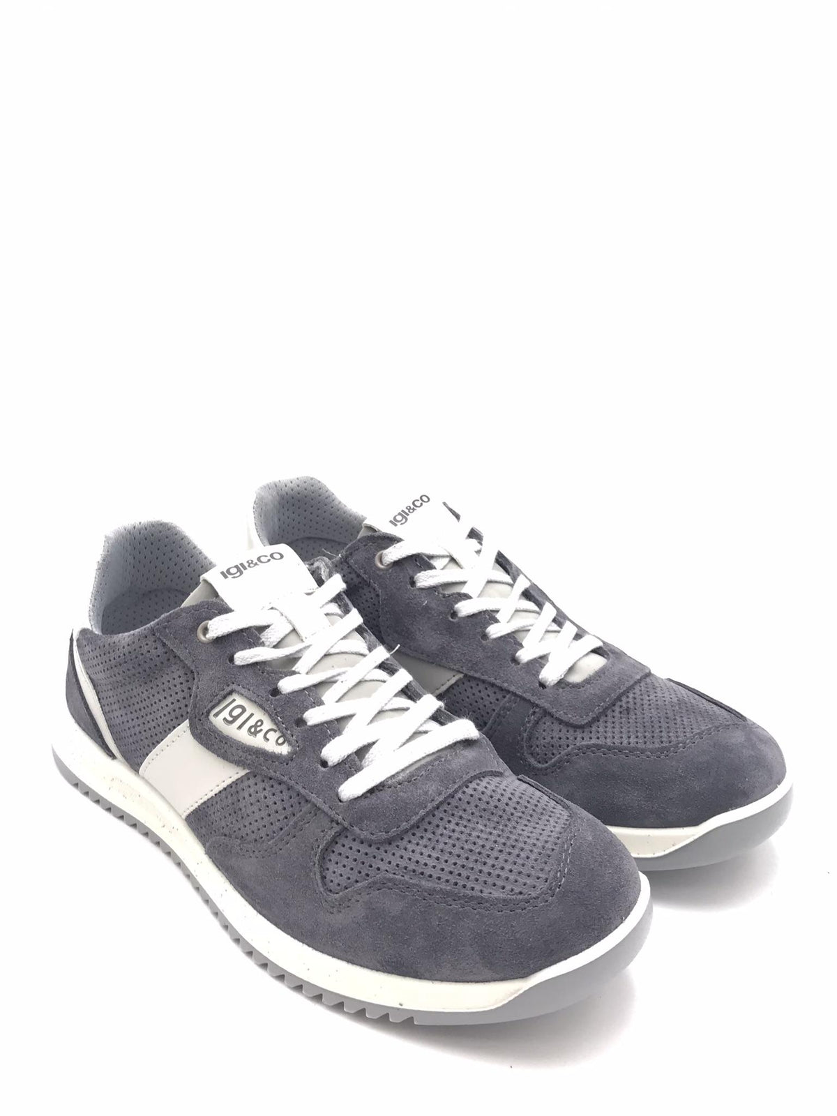 Sneakers Stuart in crosta forata jeans 1117011 JEANS IGI&CO 