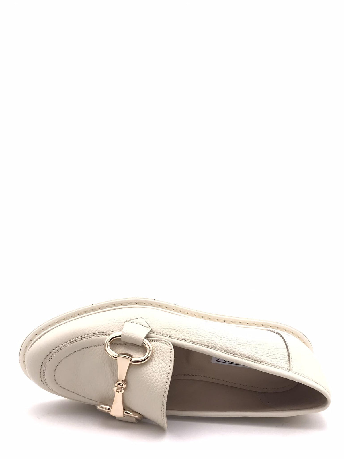Mocassino Carla in pelle bottalata beige 096 BEIGE ZULIAN 
