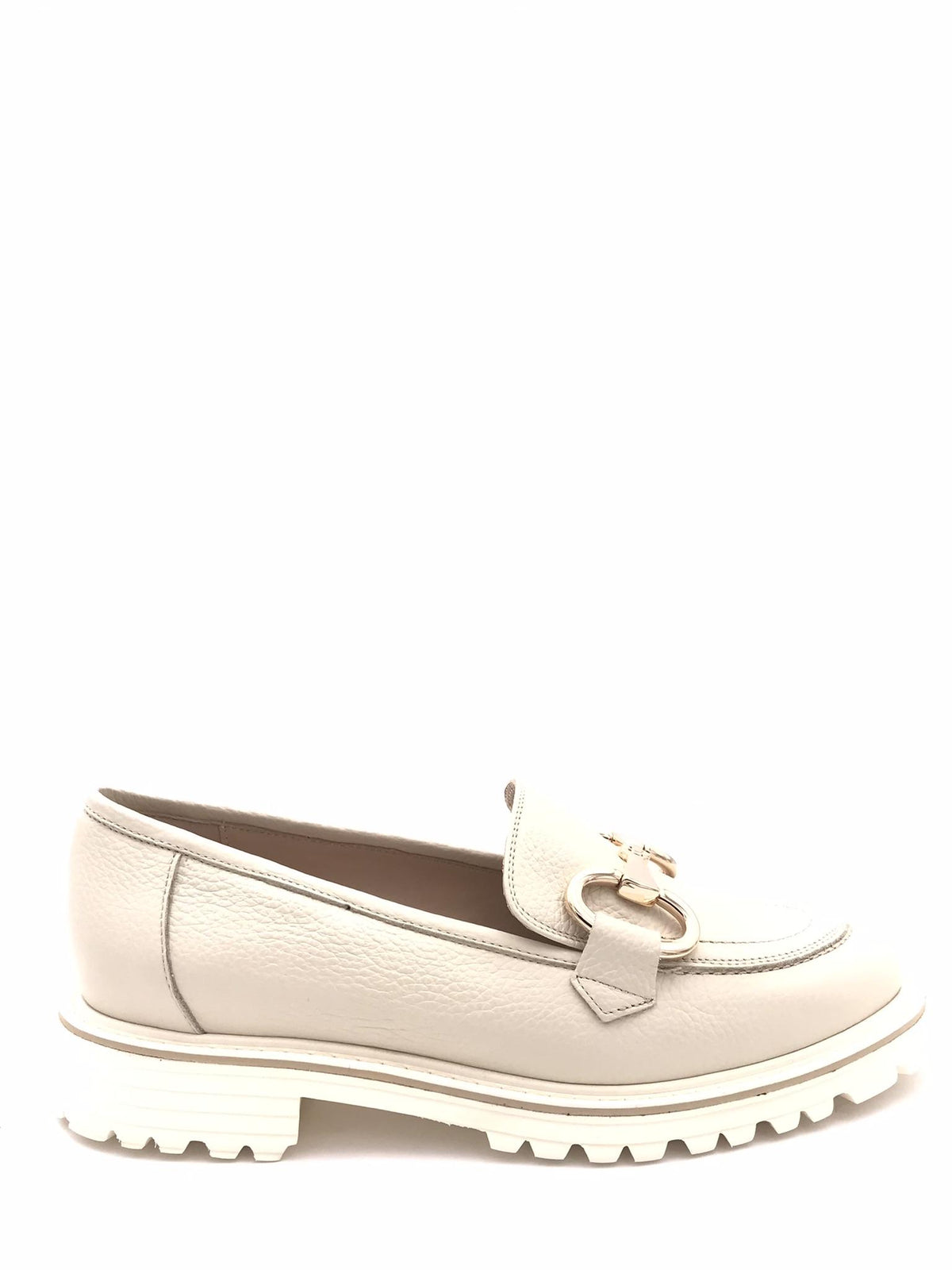 Mocassino Carla in pelle bottalata beige 096 BEIGE ZULIAN 