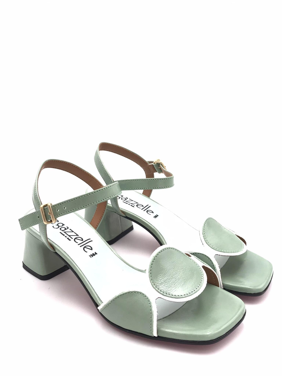 Sandalo in pelle lucida color acqua 516 ACQUA LEGAZZELLE 