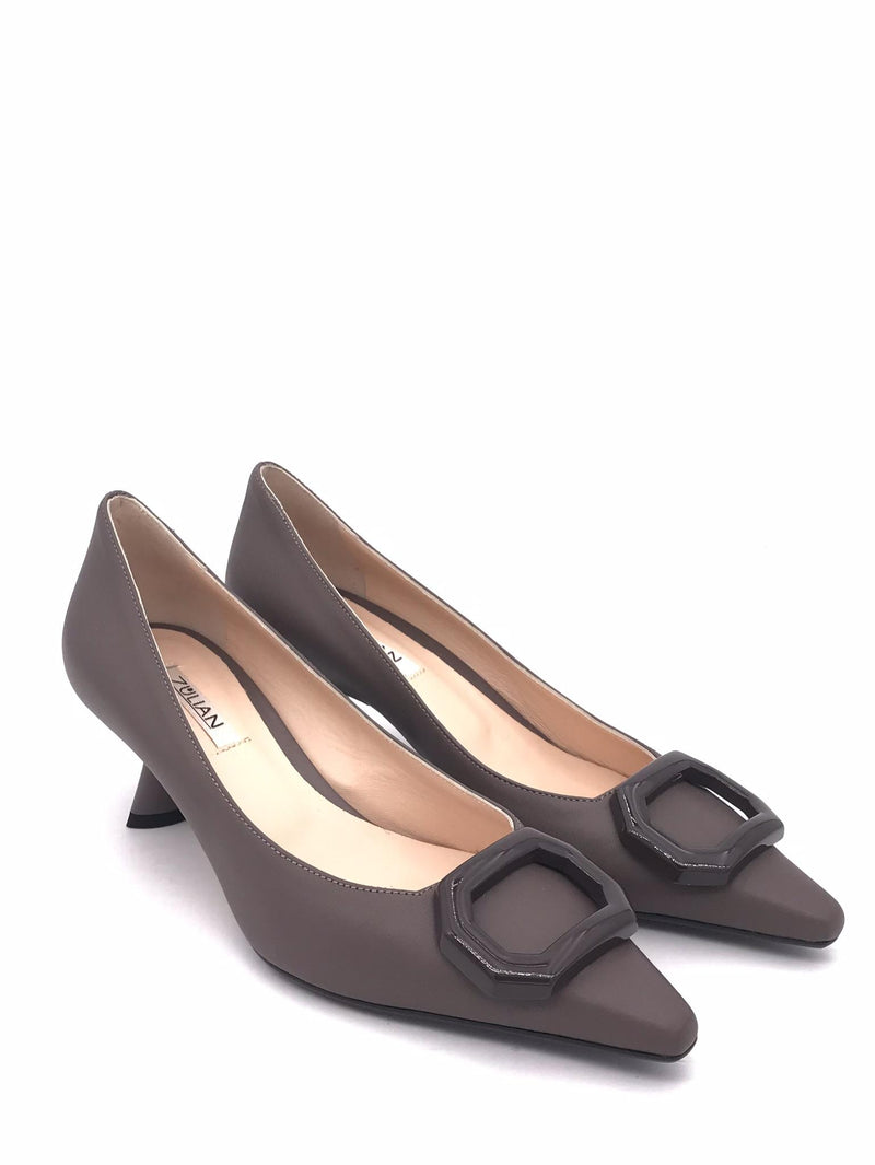 Decolletè Brenda in nappa fango 1109 FANGO ZULIAN 