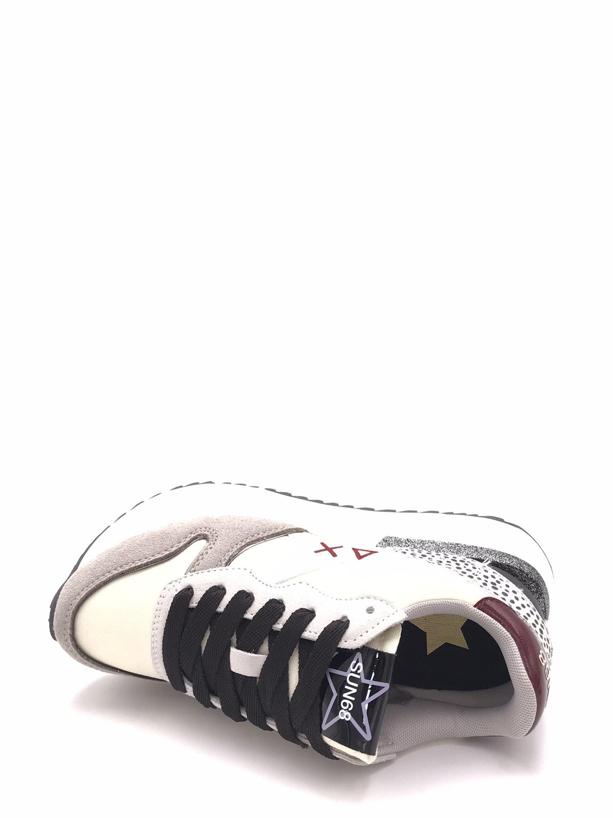 Sneakers big stargirl mix material bianca-panna Z45221 BIANCA-PANNA SUN 68 