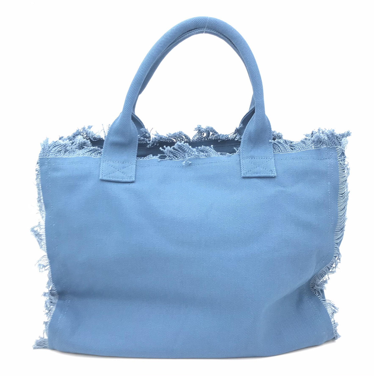 Borsa Canvas beach big bag blu