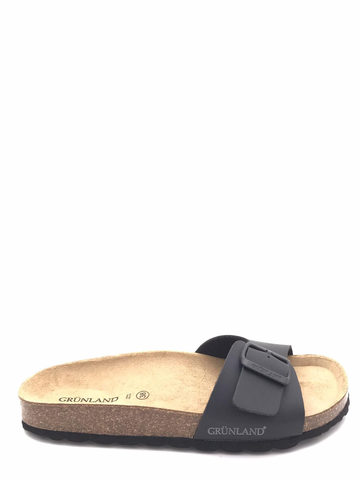Ciabatta donna Sara fascia unica nera CB 0721 NERO GRUNLAND 