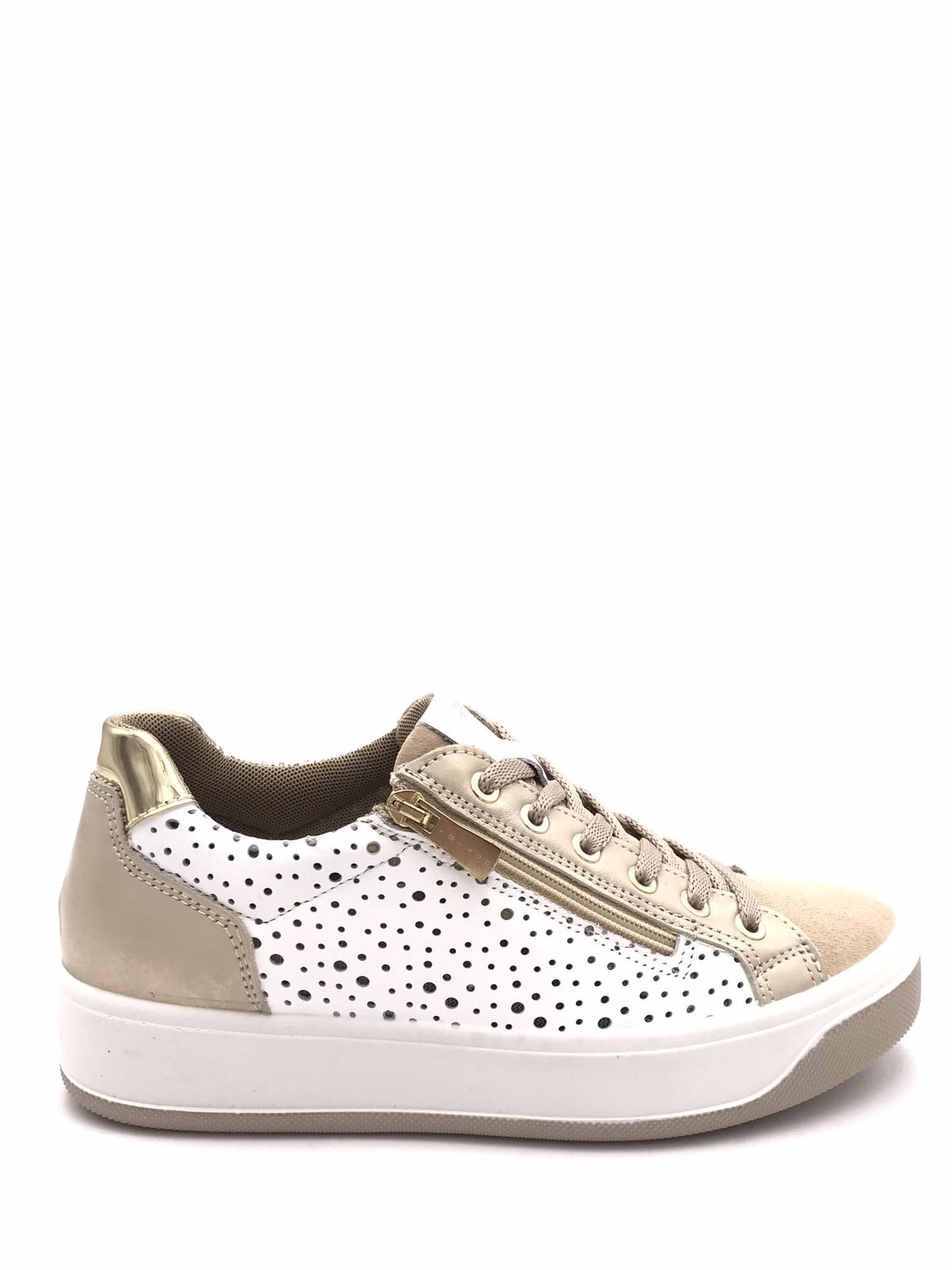 Sneakers donna Ava avorio-bianco 7656466 AVORIO/BIANCO IGI&CO 