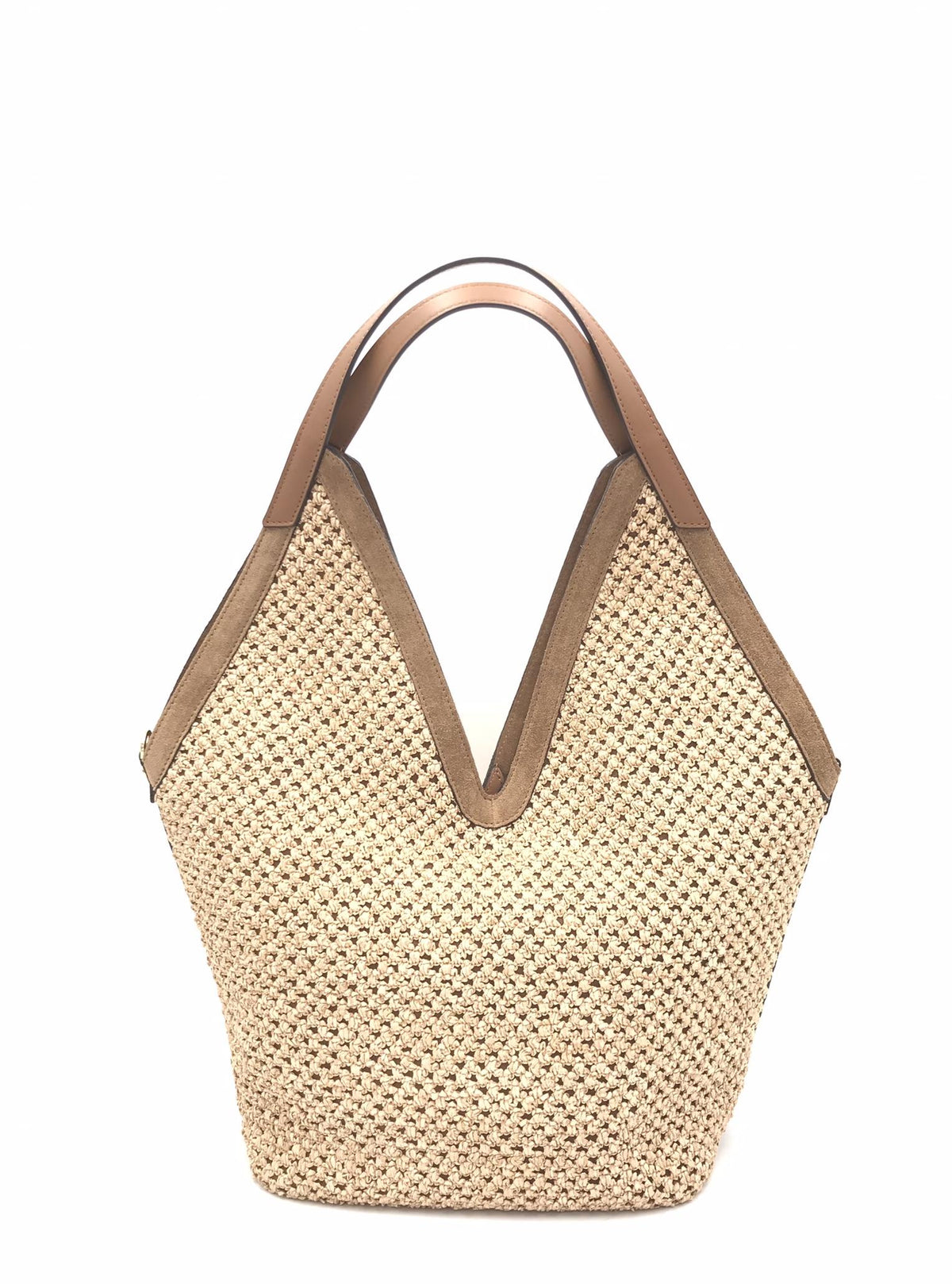 Borsa Lysa raffia marrone 3133PT MARRONE LORISTELLA 