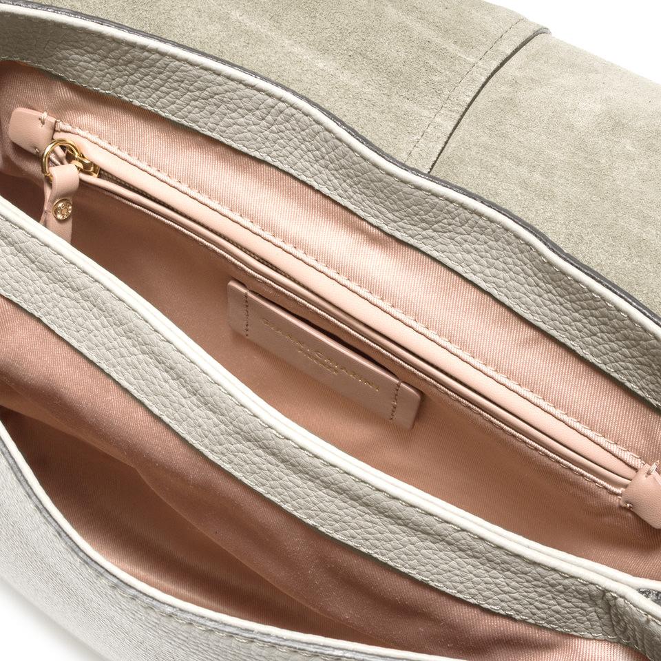 Borsa Helena round large marble BS6037 LATTE GIANNI CHIARINI 