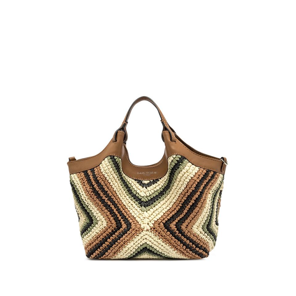 Borsa Dua media paglia willow BS12189 SALVIA GIANNI CHIARINI 