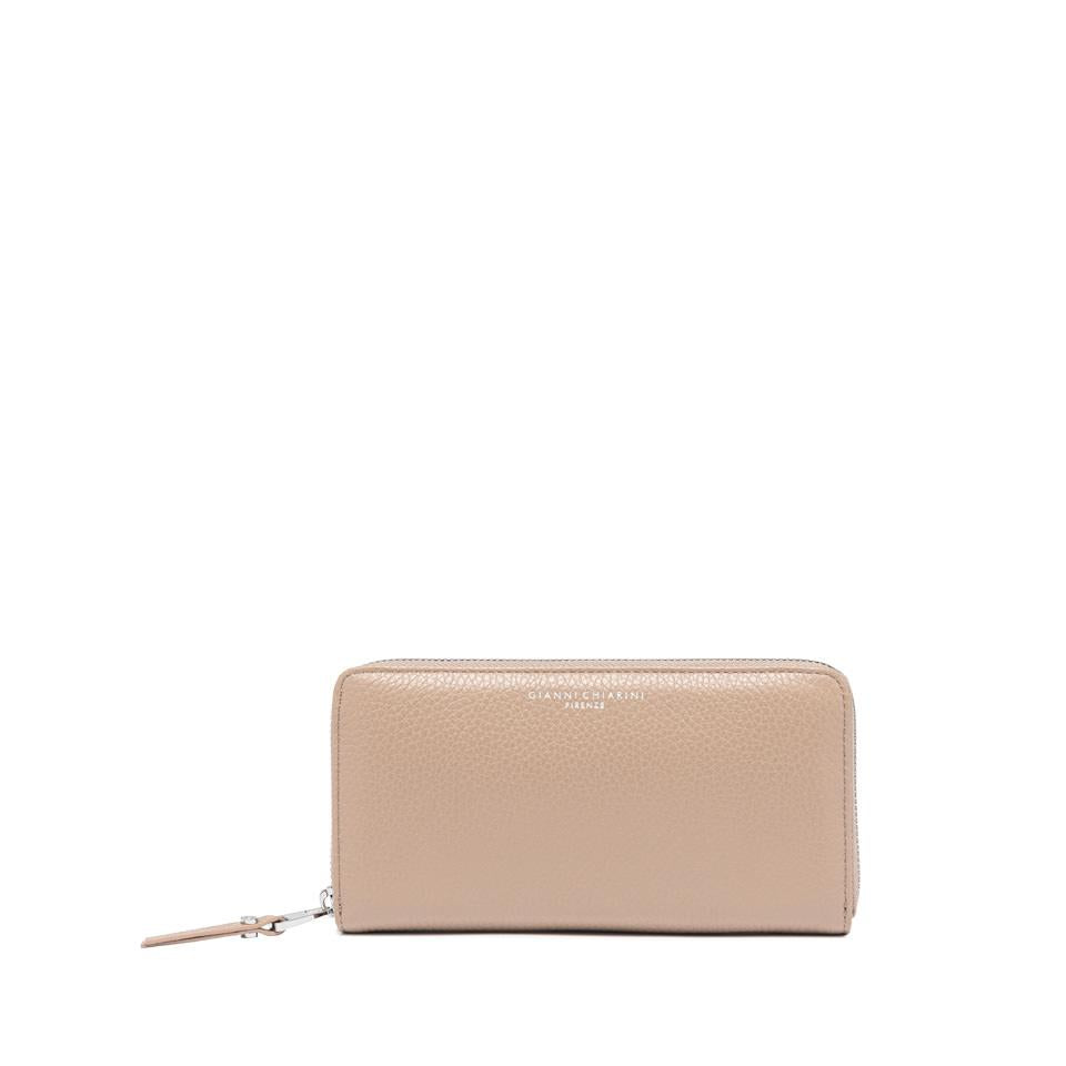 Portafoglio wallet zip round in pelle bottalata pink salt PF5042 GRNCIPRIA GIANNI CHIARINI 