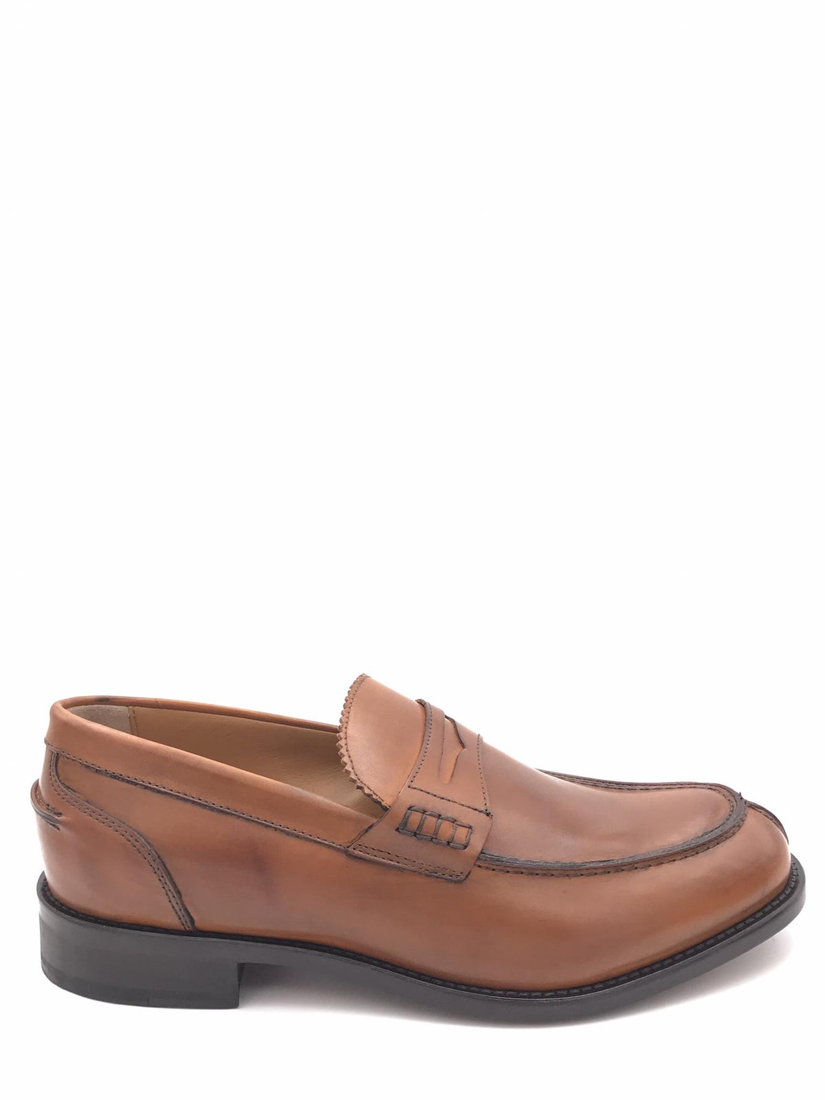 Mocassino college in pelle marrone 1545 MARRONE ZULIAN 