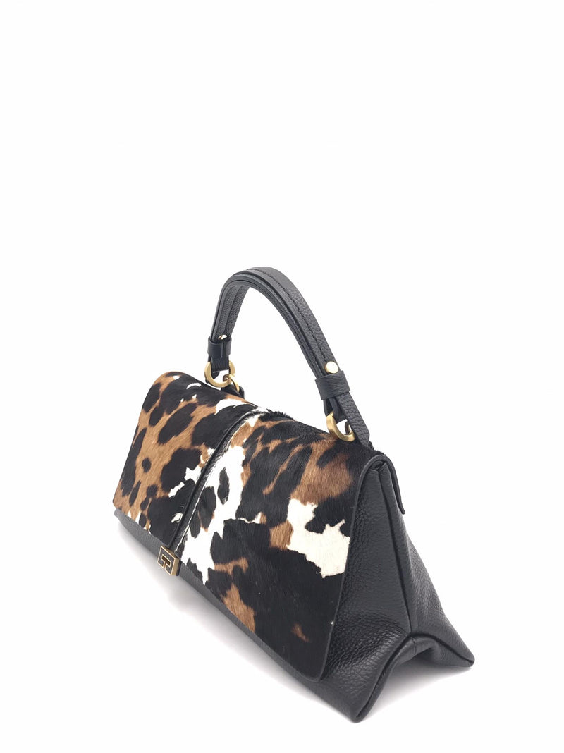 Borsa Kendall small nera-mucca 2737C NERO-MULTI LORISTELLA 