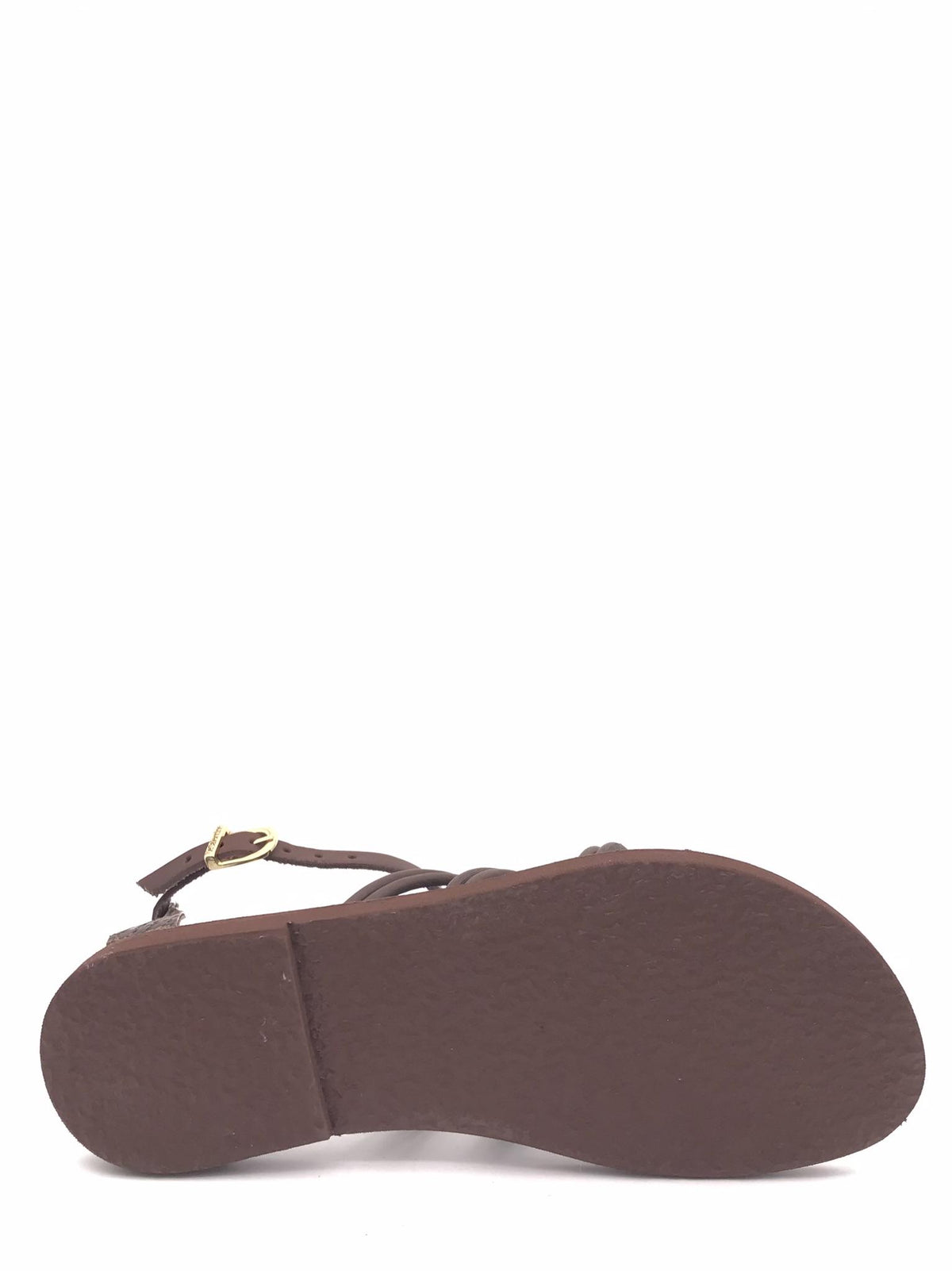 Sandali bassi marroni con stampa pitone 1176 MARRONE LE SALENTINE 