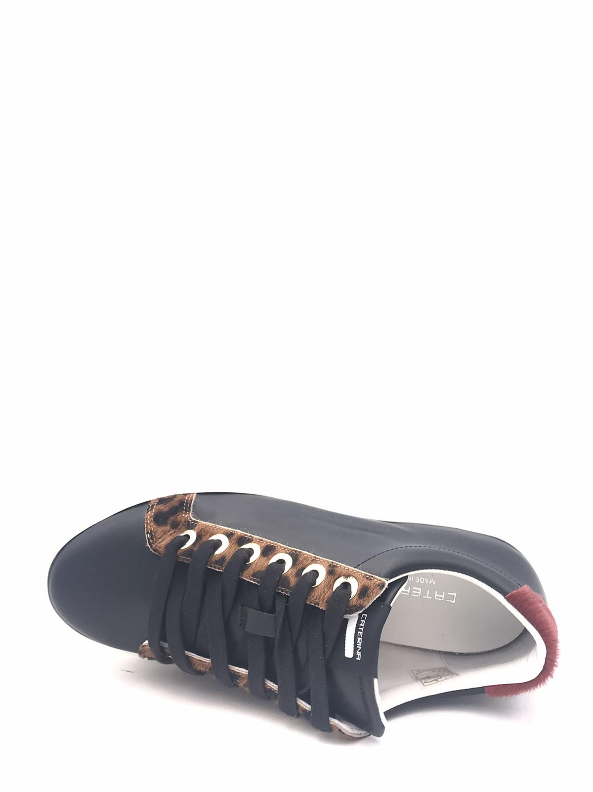 Sneakers donna basic nero-leo 850 NERO/LEO CATERINA C 