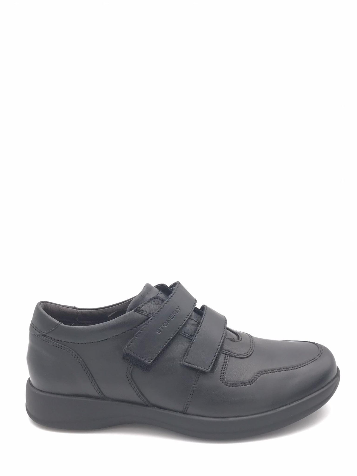 Scarpa uomo strappii season 3 in nappa nera