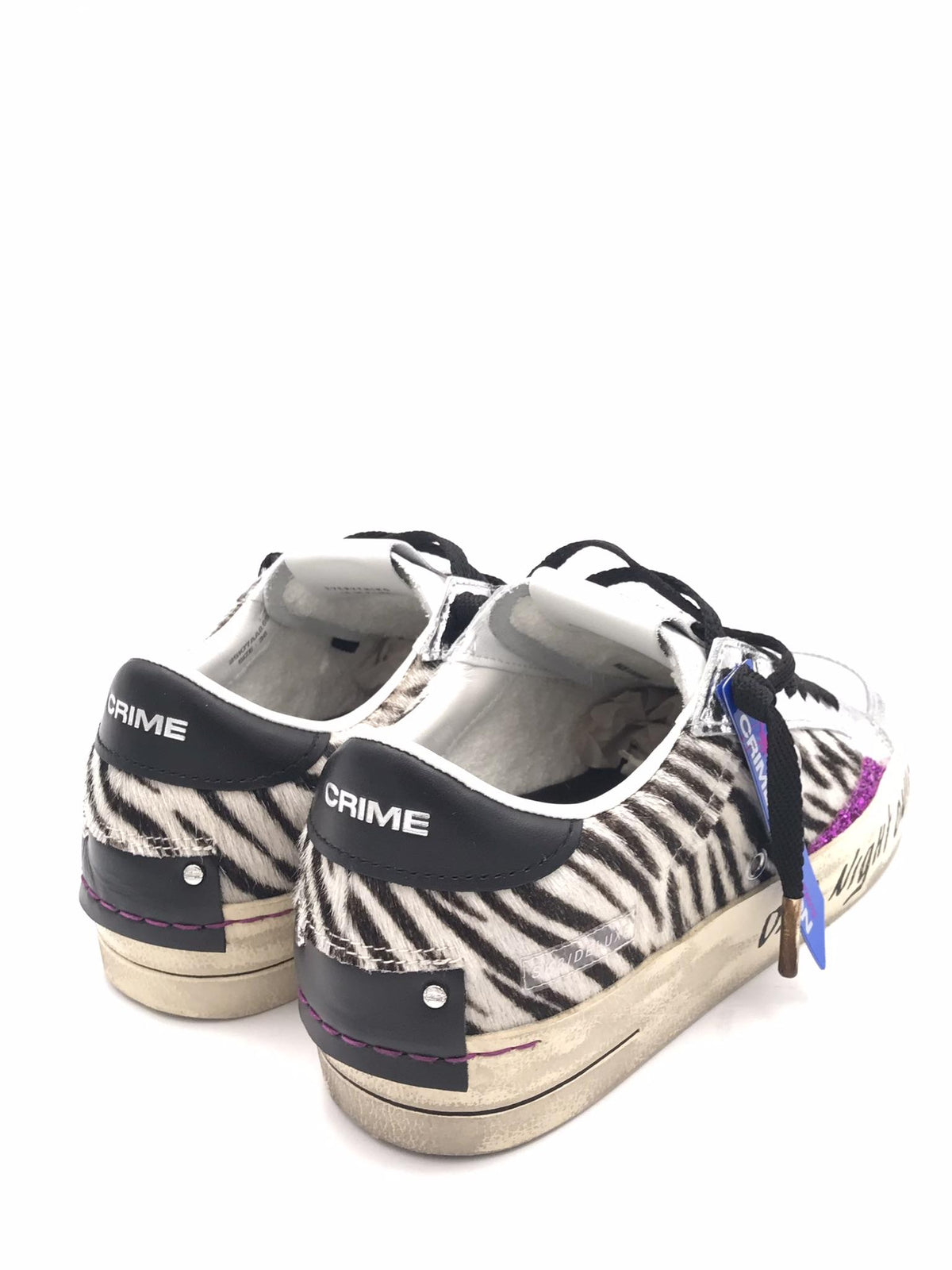 Sneakers sk8 delux in cavallino zebrato 25107 MULTICOLOR CRIME LONDON 