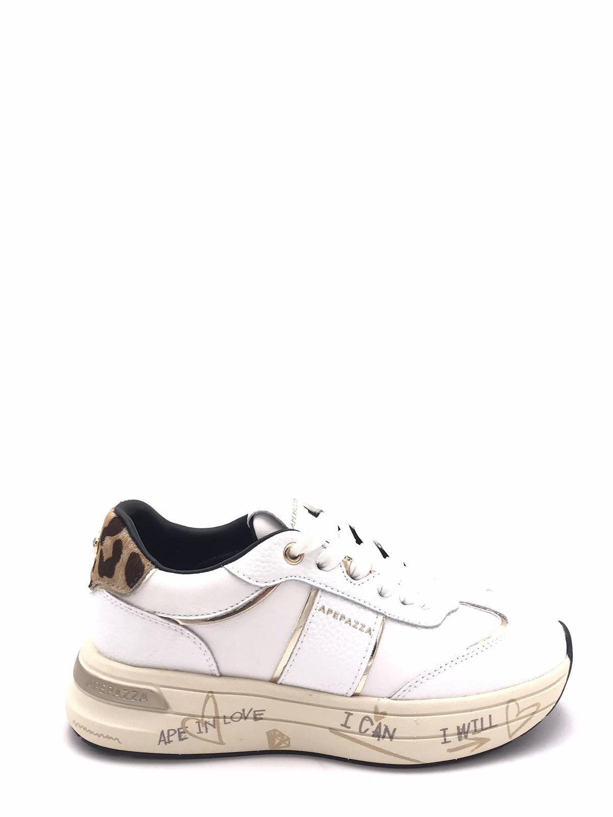 Sneakers Mallow bianca MALLOW01 LEABIANCA APEPAZZA 