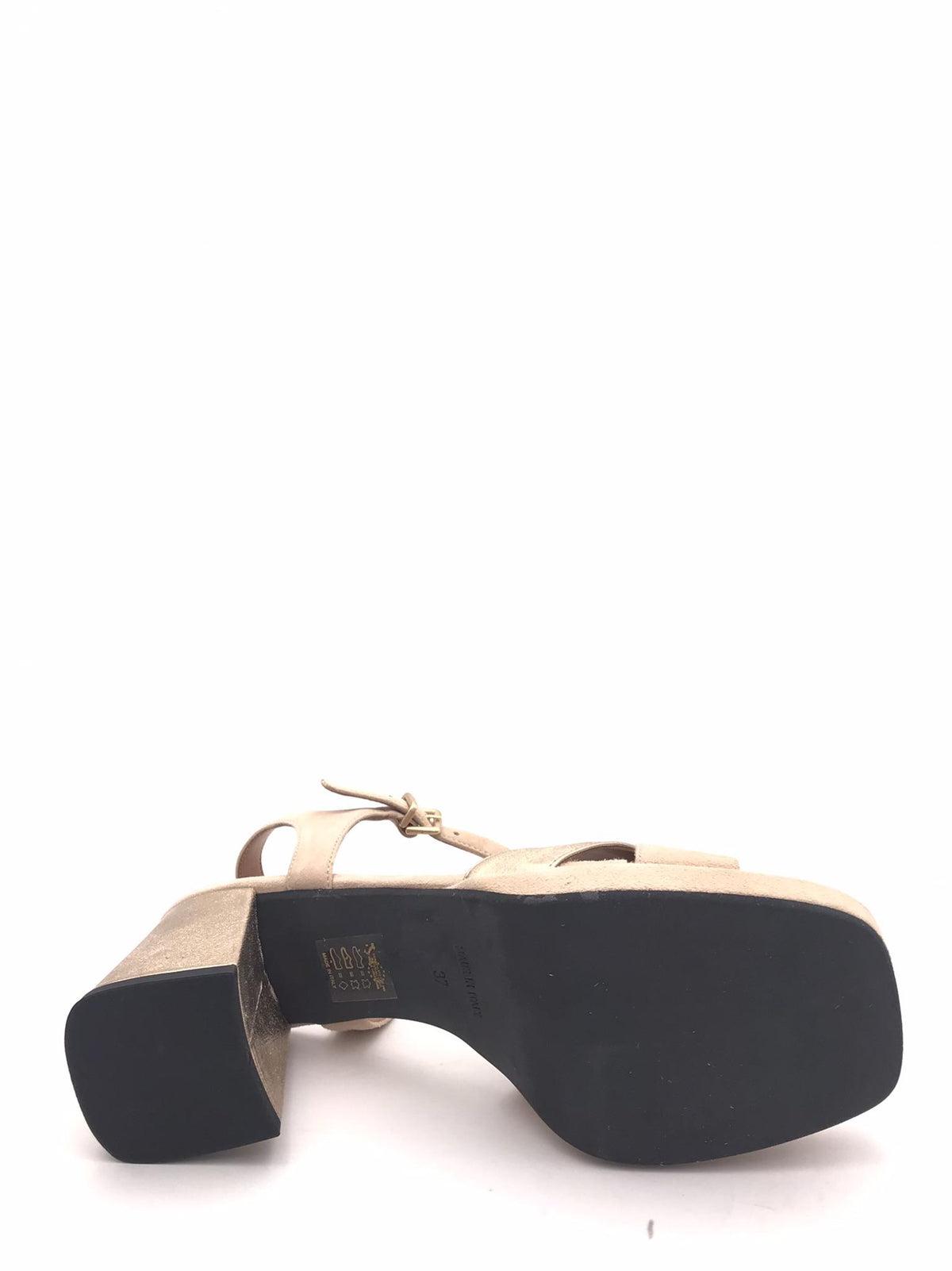 Sandalo plateau in camoscio catalina 808 BEIGE LEGAZZELLE 