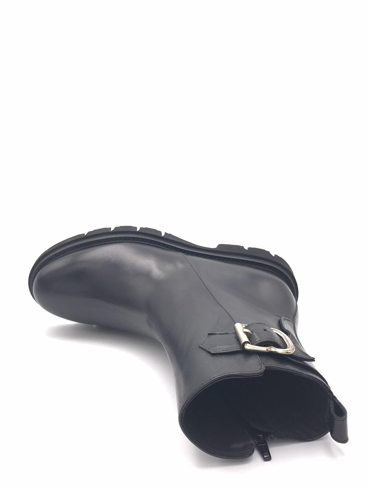 Tronchetto boot  in pelle L483T NERO LUCA GROSSI 