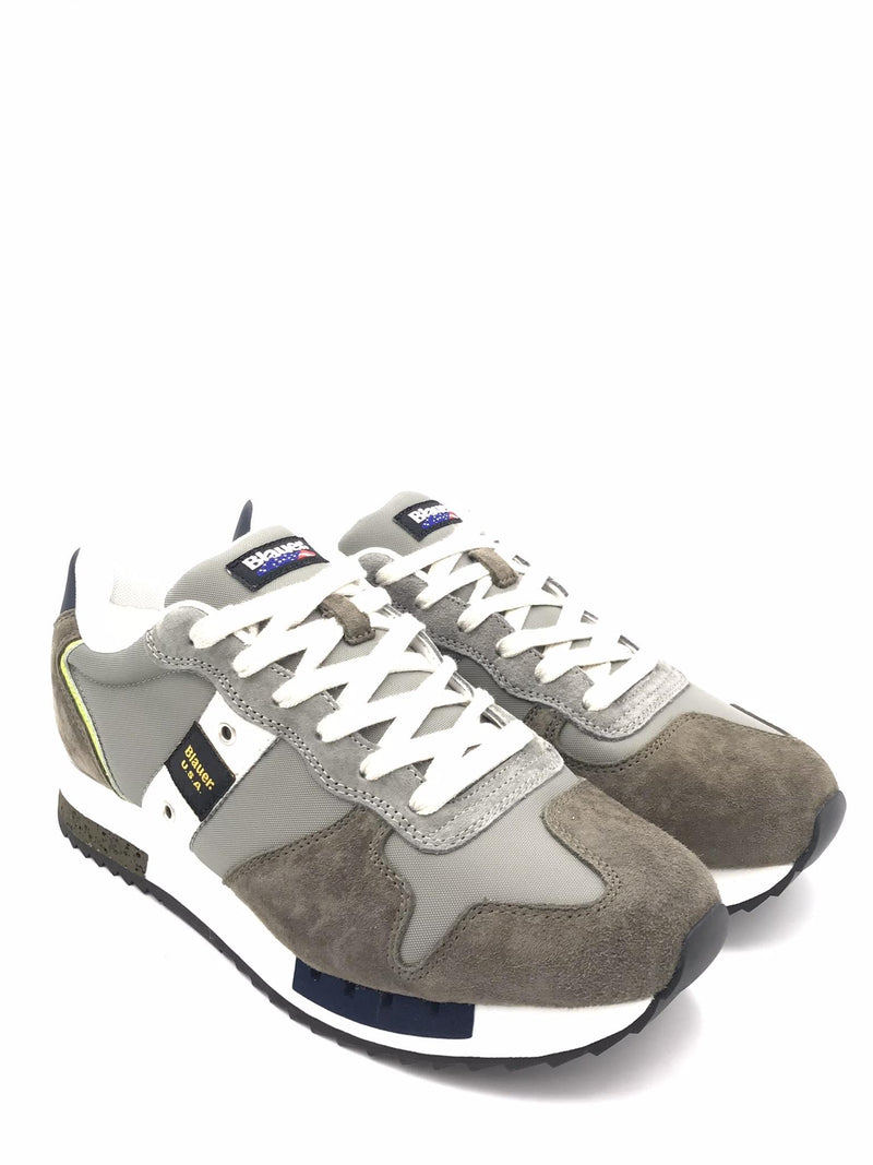 Sneakers uomo  Queens 01 military-gray QUEENS01 NUBMILITARE/GRIGIO BLAUER 
