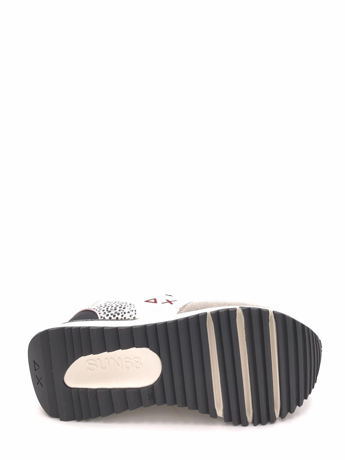 Sneakers big stargirl mix material bianca-panna Z45221 BIANCA-PANNA SUN 68 