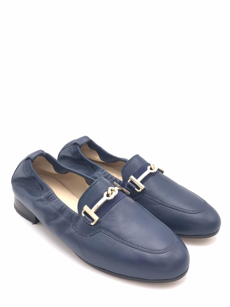 Mocassino in pelle blu 4003N BLU ZULIAN 