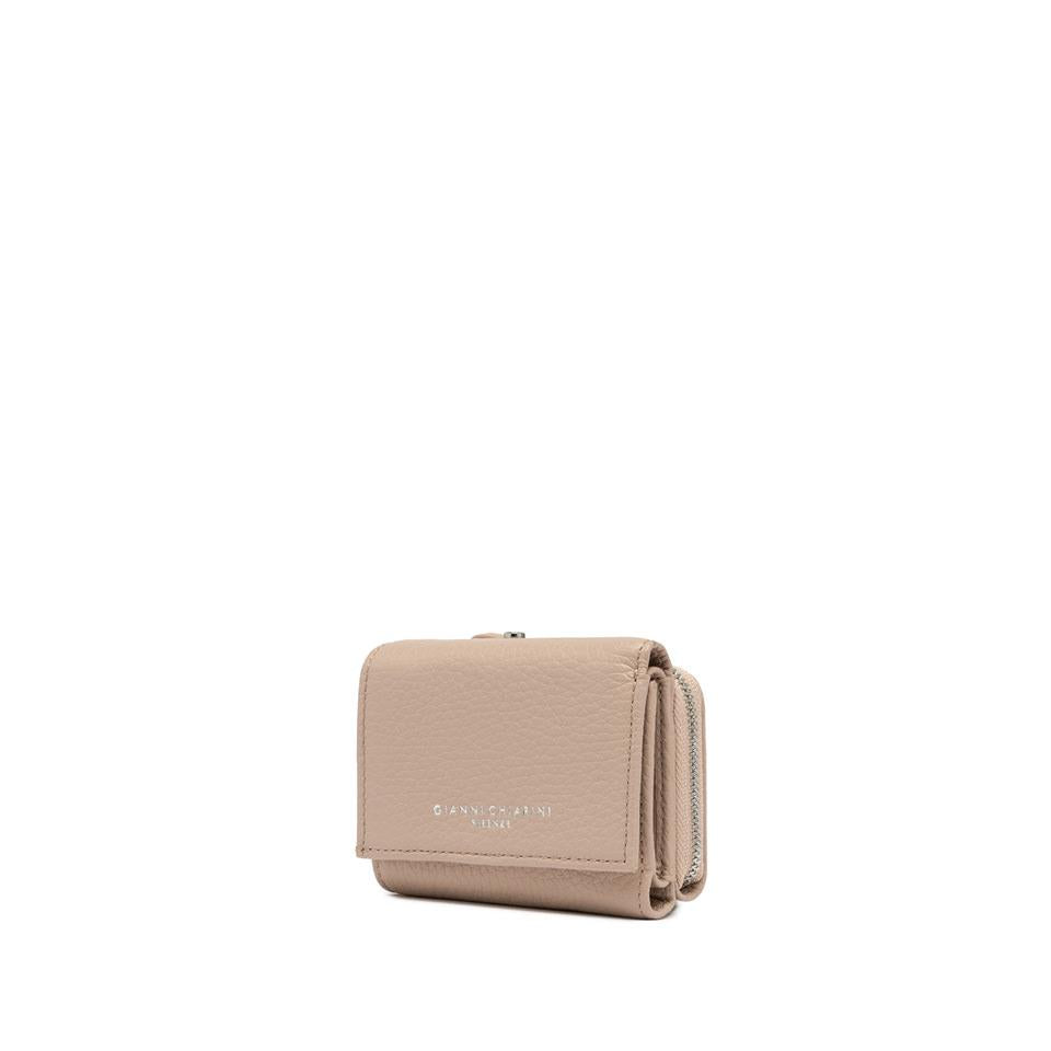 Mini portafoglio in pelle bottalata pink salt PFW5065 GRNCIPRIA GIANNI CHIARINI 