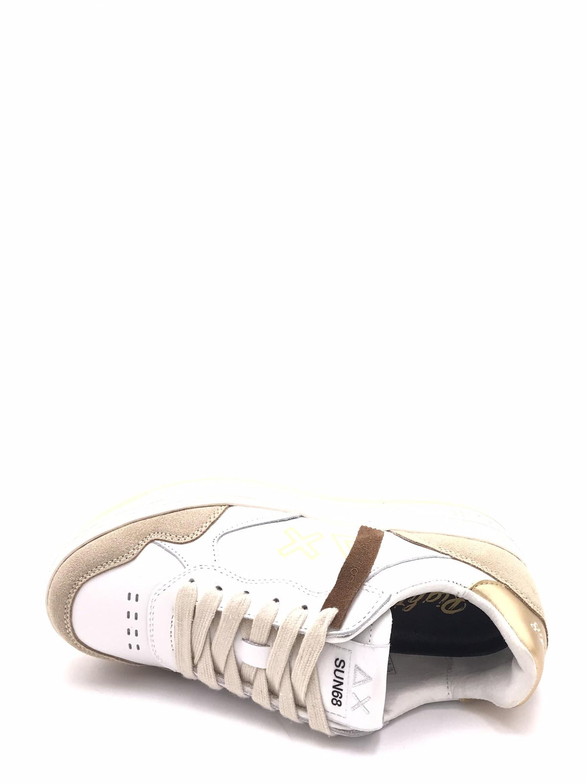 Sneakers basket love lady bianca-oro Z45244 BIANCA-ORO SUN 68 