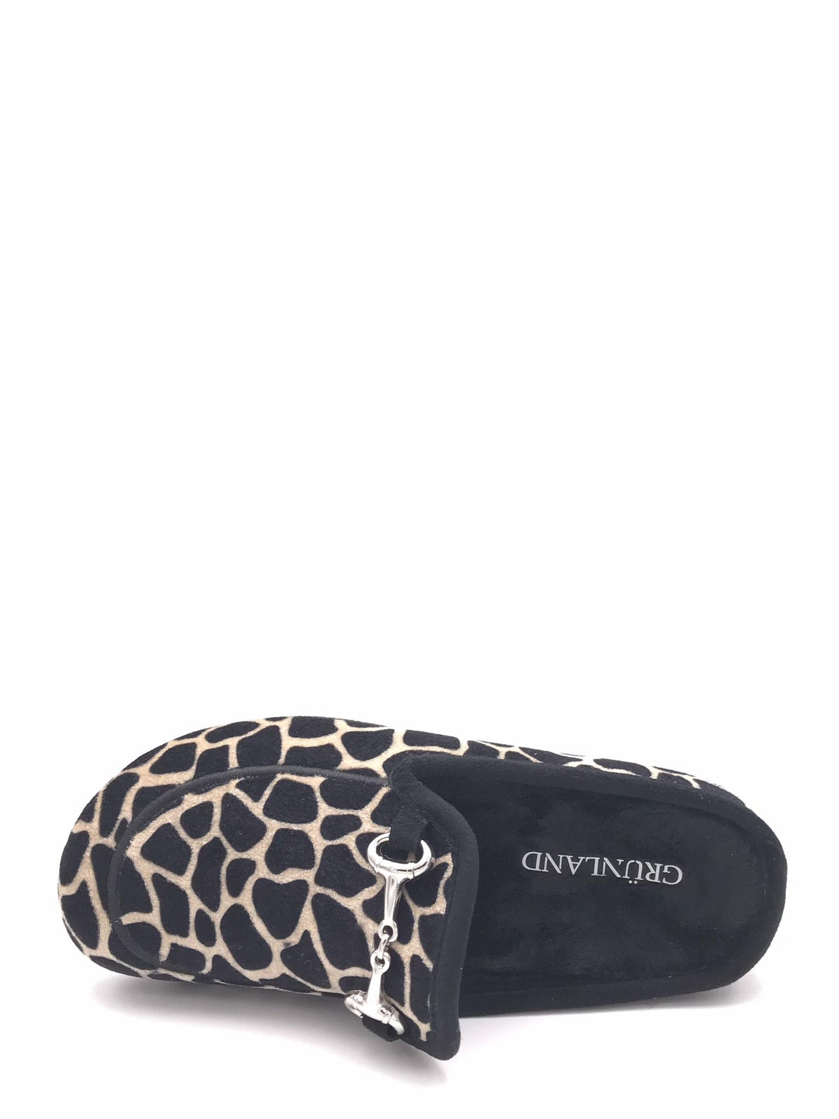 Ciabatta Gles in panno nero-multi CI1612 NERO-MULTI GRUNLAND 