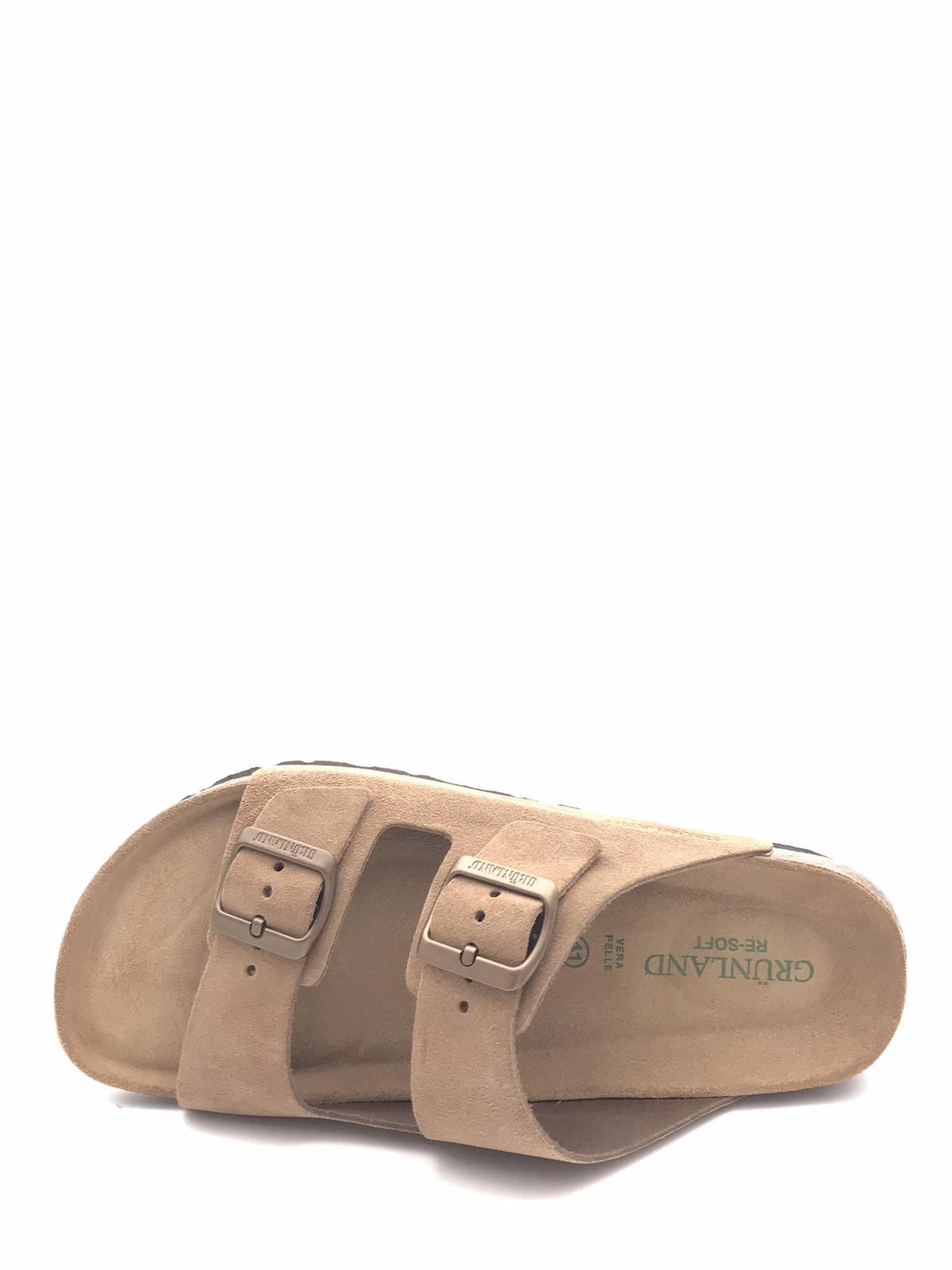 Ciabatta uomo Bobo doppia fibbia tortora CB 3500 TORTORA GRUNLAND 
