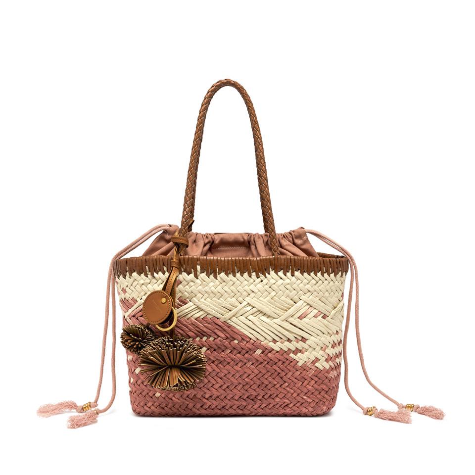 Borsa Paloma in paglia blush BS11311 ROSA GIANNI CHIARINI 