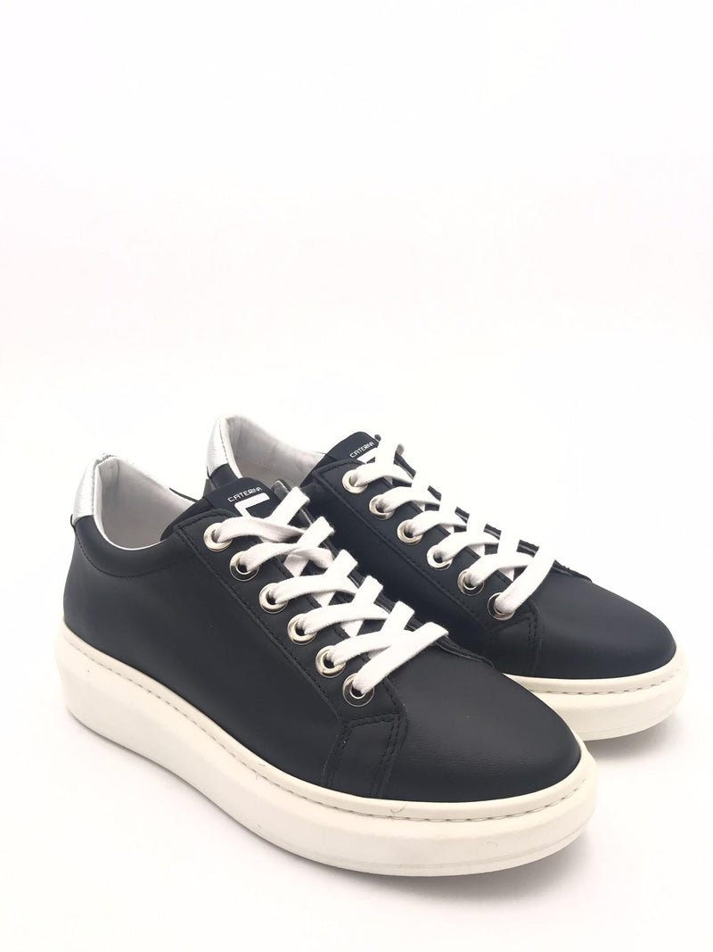 Sneakers donna basic nero-argento 850 NERO/ARGENTO CATERINA C 