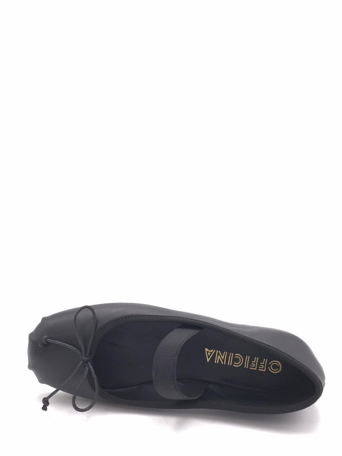 Ballerina in pelle nera 5016 NERO OFFICINA 