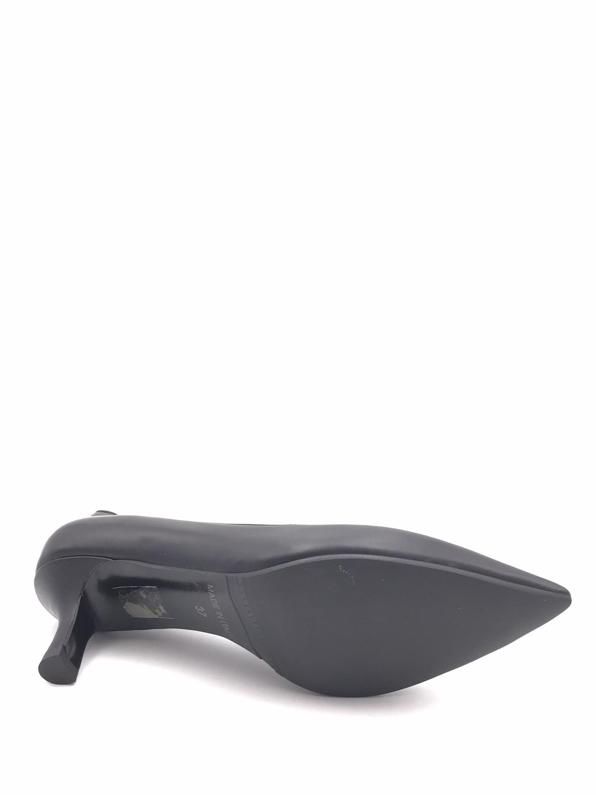 Decolletè Lory scollo assimetrico in pelle nera 1172 NERO ZULIAN 