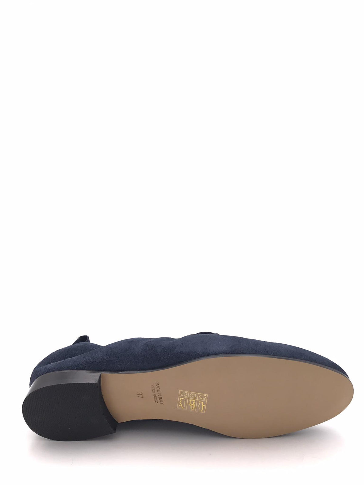 Mocassino in camoscio blu