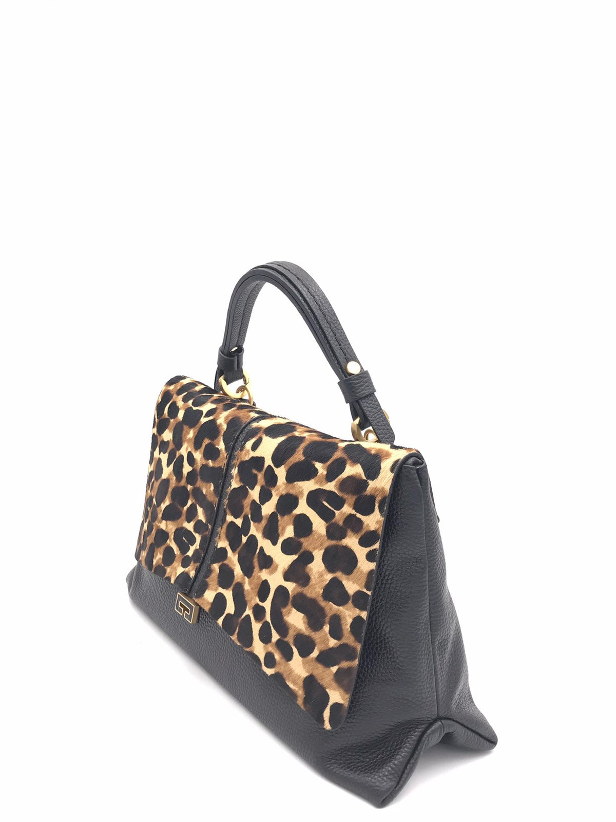 Borsa kendall media nera e cavallino leo 2735C NERO-LEO LORISTELLA 