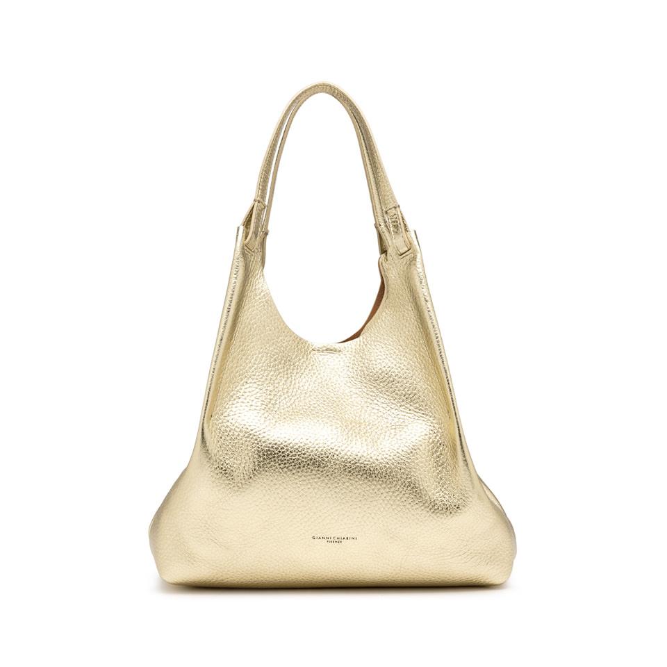 Borsa Dua large light gold-caramello BS9720 PLATINO GIANNI CHIARINI 