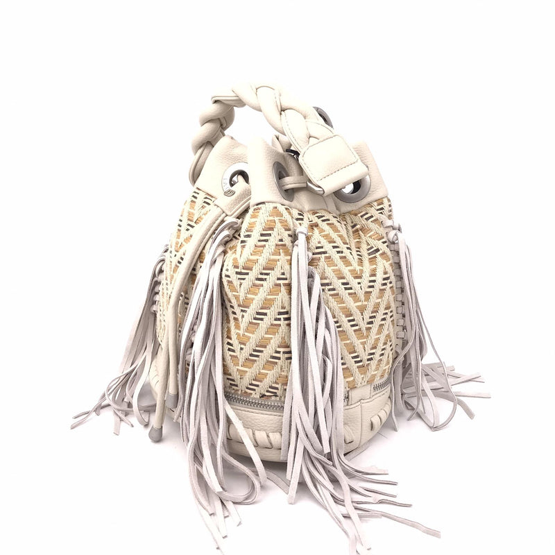 Borsa secchiello legacy bucket raphia avorio 151M-EM-701 AVORIO LA CARRIE 