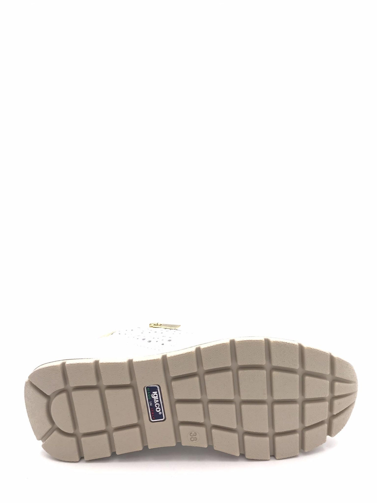 Sneakers Ermione in pelle forata bianca 1151522 BIANCA IGI&CO 