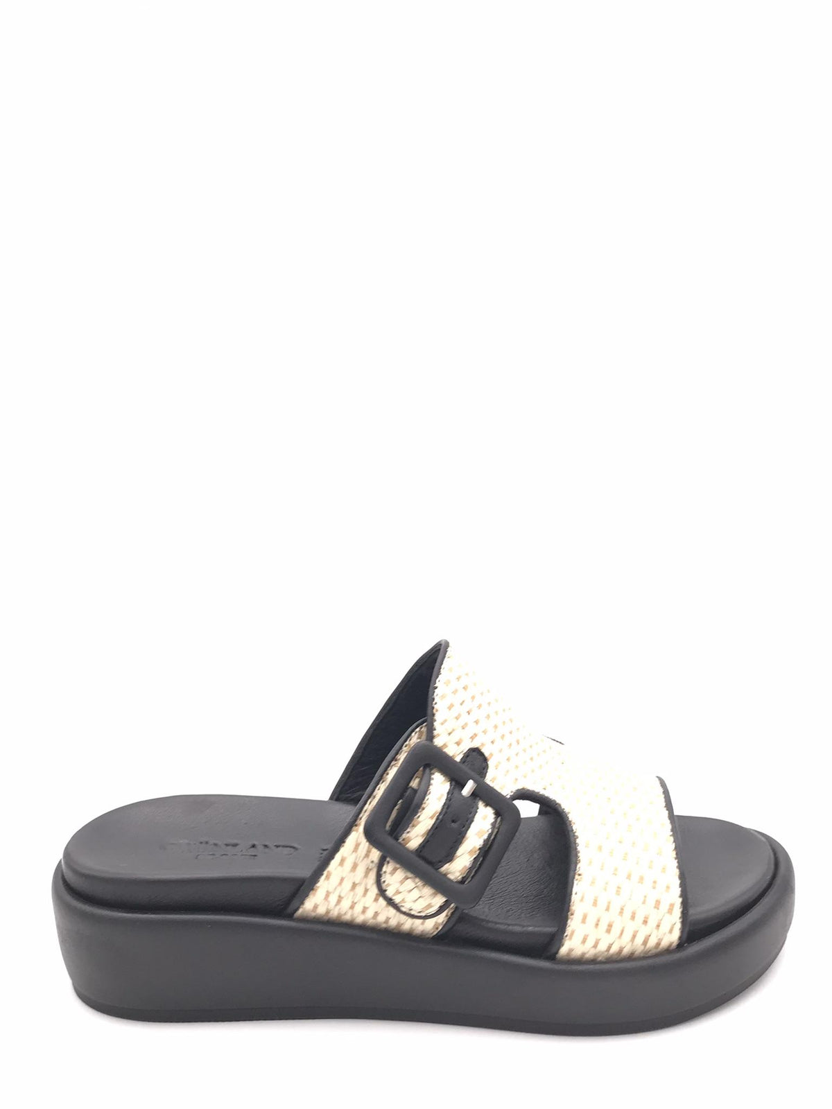 Ciabatta donna Fles nero-naturale CI 1587 NERO/NATURALE GRUNLAND 