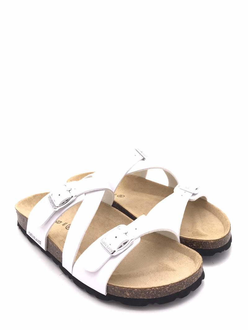 Ciabatta Sara incrociata bianca CB 4016 BIANCO GRUNLAND 