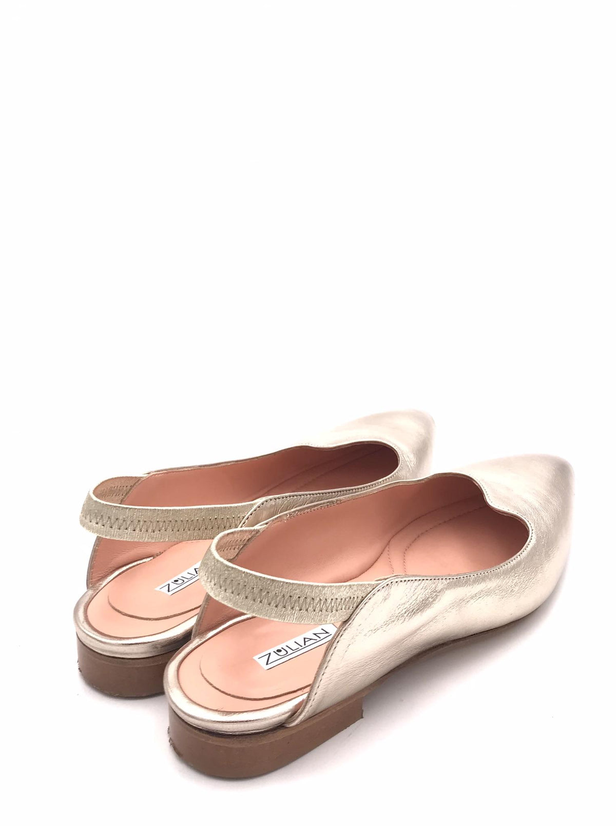 Ballerina aperta nel tallone laminata platino SR2005 PLATINO ZULIAN 